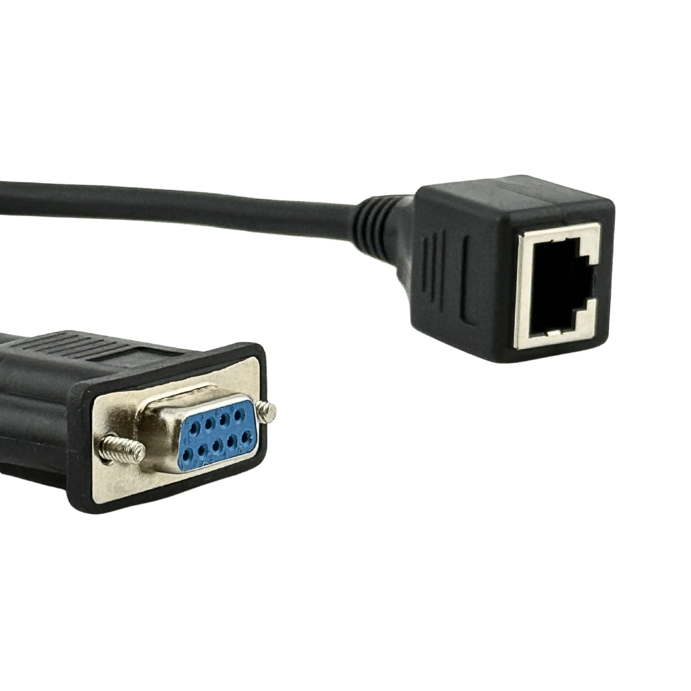 CABO ADAPTADOR SERIAL DP9 MACHO_RJ45 FEMEA RABICHO HIPEN - 8221